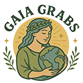 Gaia Grabs logo of a woman holding a globe