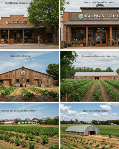 Barns and crops